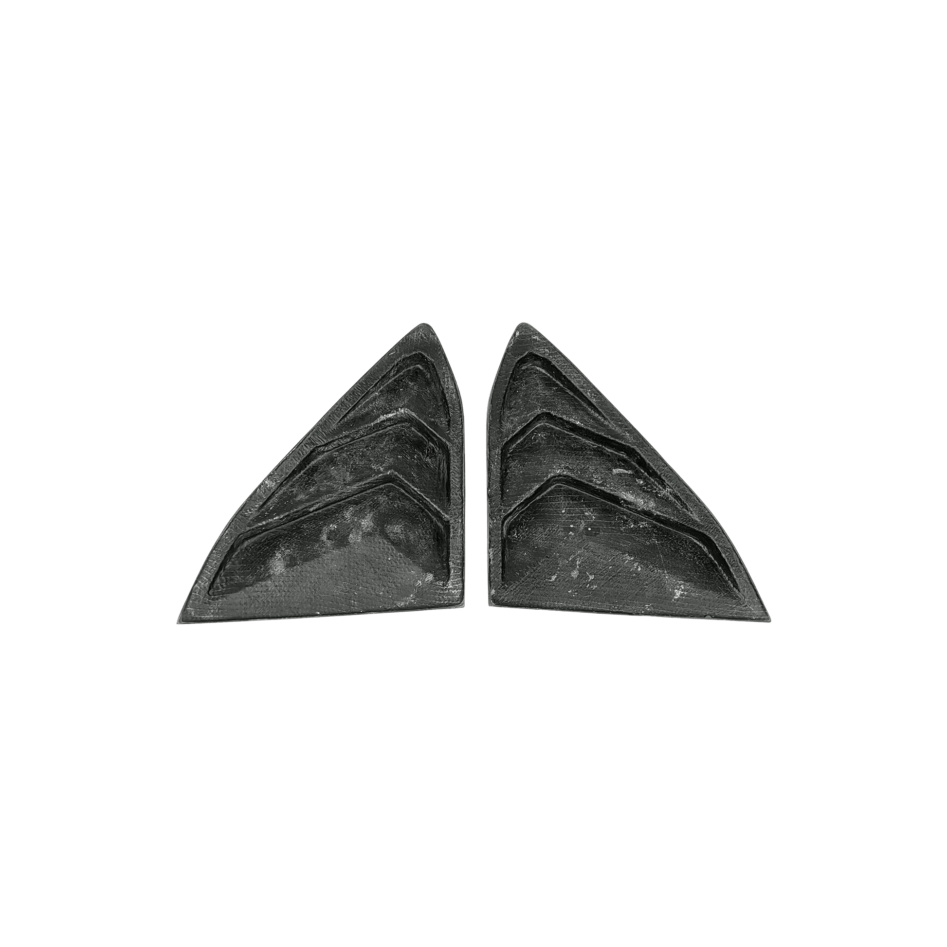 Chevrolet Corvette C8 2 Door Window Louvers 2020-2024 Kazento Carbon Parts Carbon Fiber CORVETTEC8-LOUVER-KZ-CF