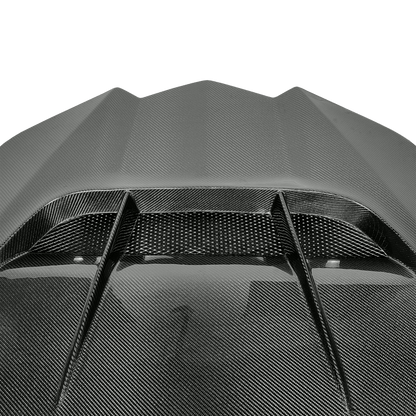 Chevrolet Corvette C8 Front Vented Cooling Hood 2020-2024 Kazento Carbon Parts Bonnets/Hoods Carbon Fiber CORVETTEC8-HOOD-ZR1-CF