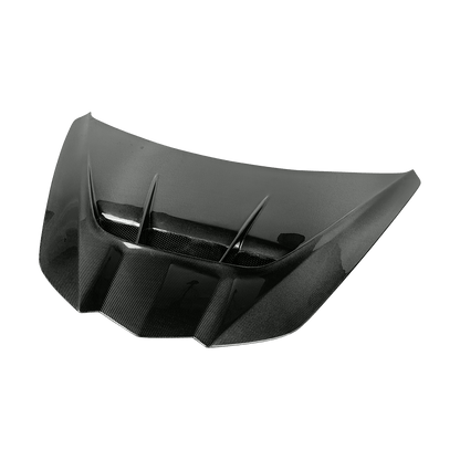 Chevrolet Corvette C8 Front Vented Cooling Hood 2020-2024 Kazento Carbon Parts Bonnets/Hoods Carbon Fiber CORVETTEC8-HOOD-ZR1-CF