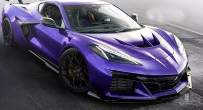 Chevrolet Corvette C8 Front Vented Cooling Hood 2020-2024 Kazento Carbon Parts Bonnets/Hoods Carbon Fiber CORVETTEC8-HOOD-ZR1-CF