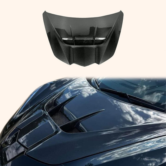 Chevrolet Corvette C8 Front Vented Cooling Hood 2020-2024 Kazento Carbon Parts Bonnets/Hoods Carbon Fiber CORVETTEC8-HOOD-ZR1-CF
