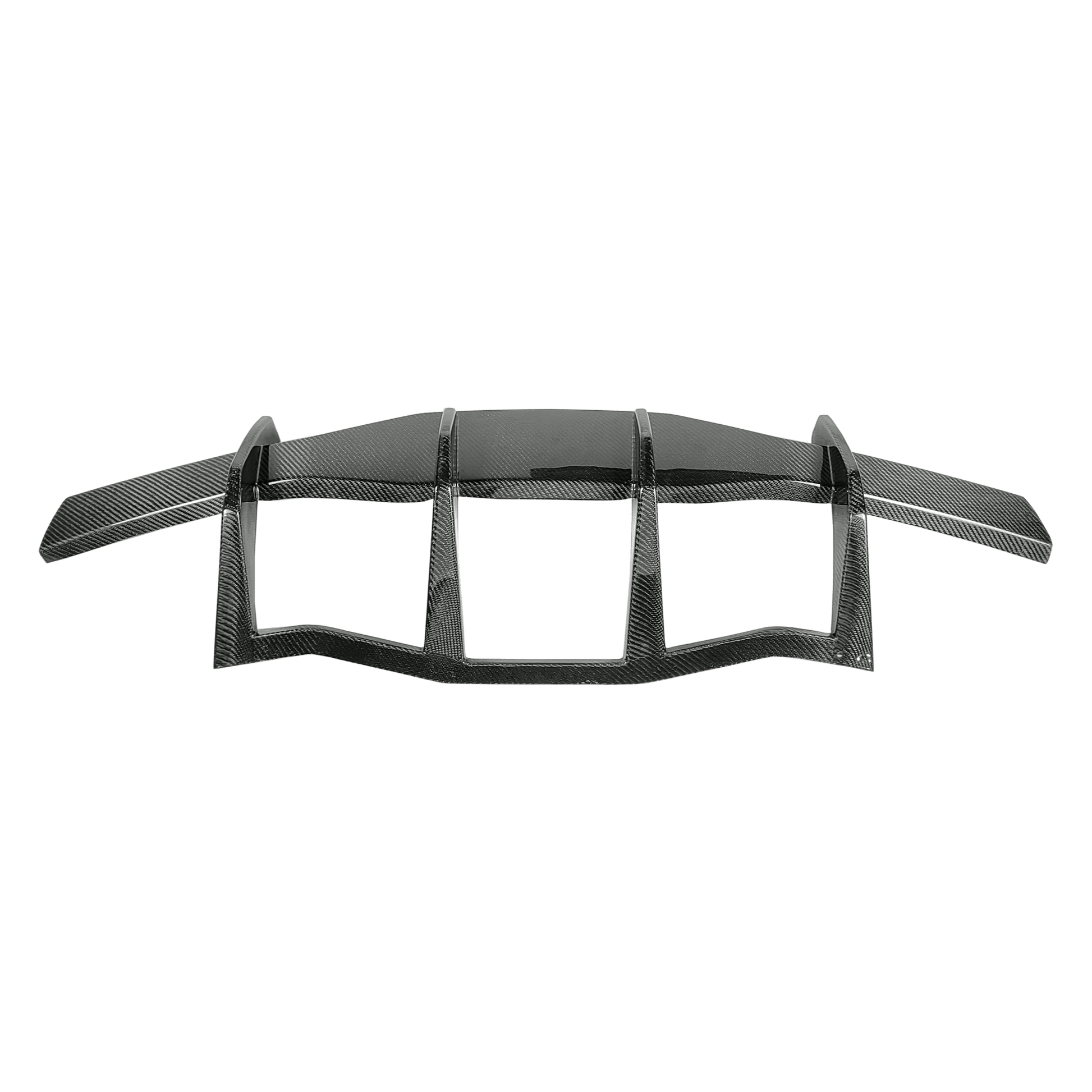 Chevrolet Corvette C8 Rear Bumper Diffuser Lip 2020-2024 Kazento Carbon Parts Carbon Fiber CORVETTEC8-DIF-KZ-CF