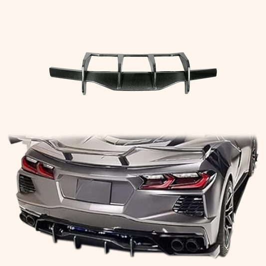 Chevrolet Corvette C8 Rear Bumper Diffuser Lip 2020-2024 Kazento Carbon Parts Carbon Fiber CORVETTEC8-DIF-KZ-CF