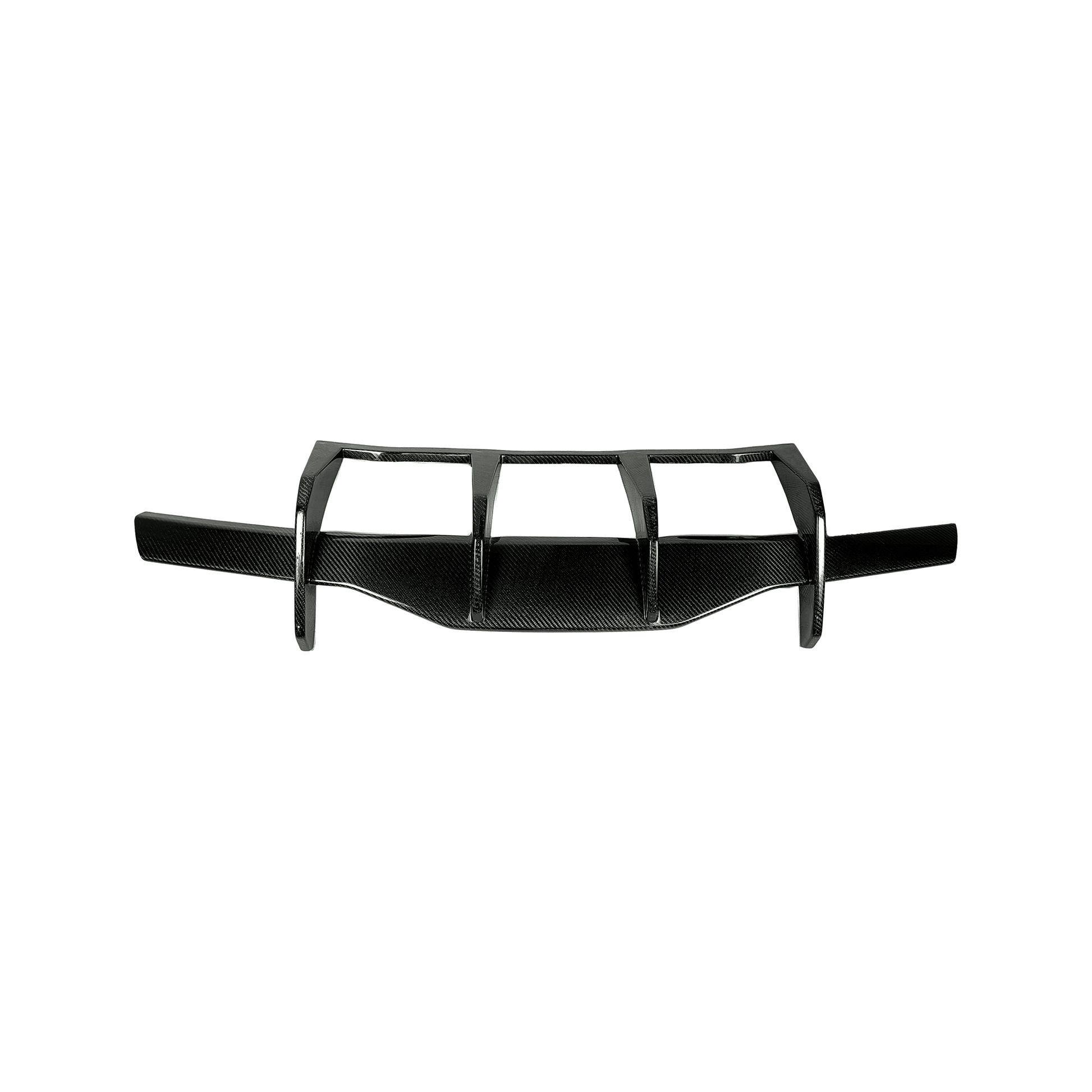 Chevrolet Corvette C8 Rear Bumper Diffuser Lip 2020-2024 Kazento Carbon Parts Carbon Fiber CORVETTEC8-DIFSPAT-KZ-CF