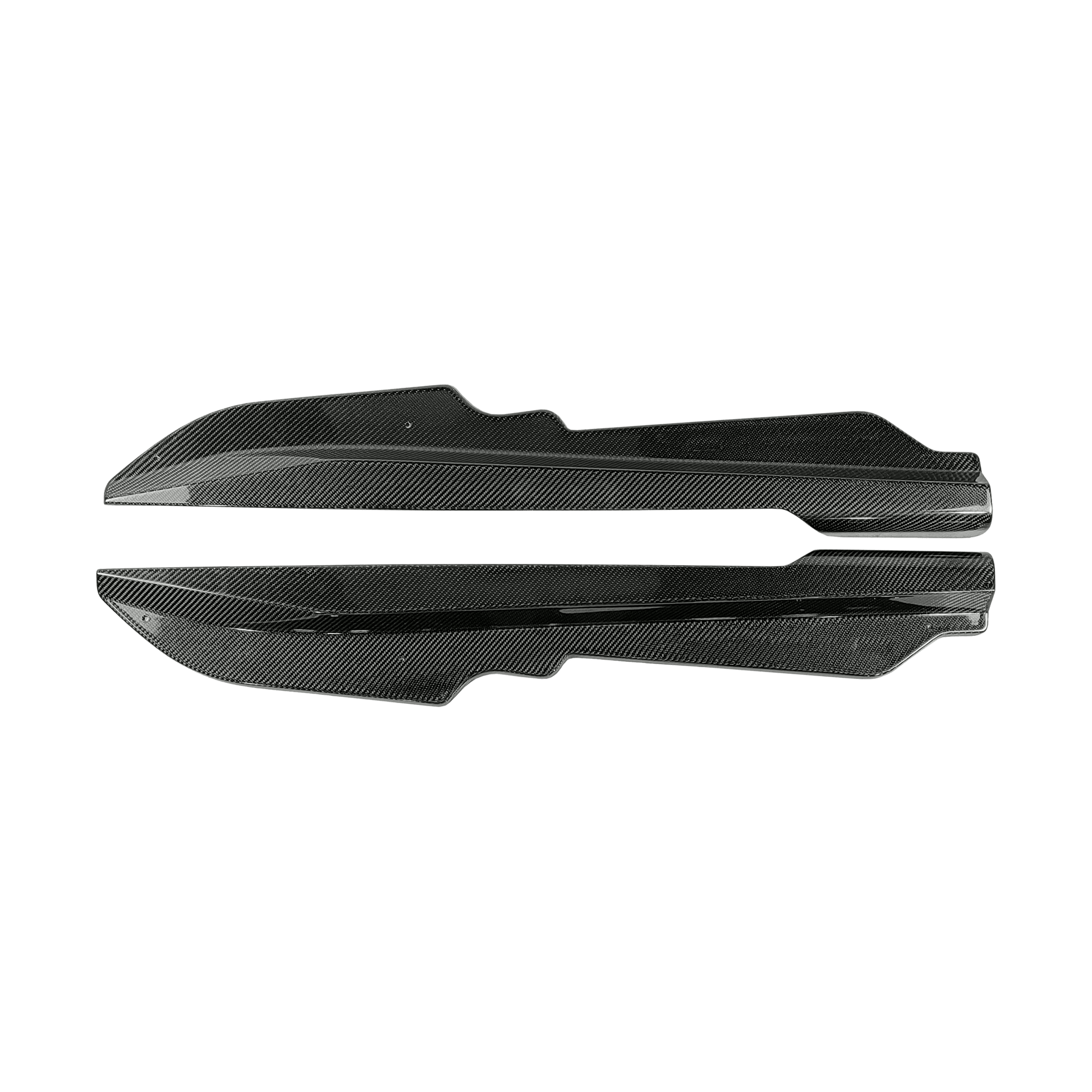 Chevrolet Corvette C8 Side Skirts Add On Spat 2020-2024 Kazento Carbon Parts Carbon Fiber CORVETTEC8-SS-ADD-KZ-CF