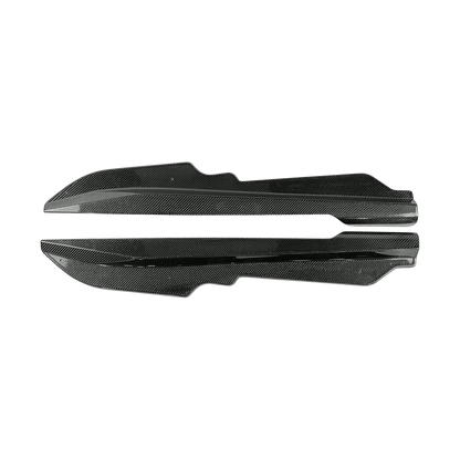 Chevrolet Corvette C8 Side Skirts Add On Spat 2020-2024 Kazento Carbon Parts Carbon Fiber CORVETTEC8-SS-ADD-KZ-CF