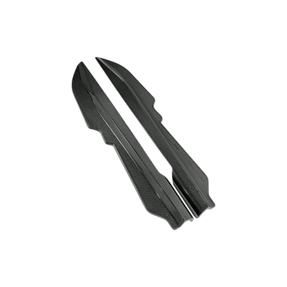 Chevrolet Corvette C8 Side Skirts Add On Spat 2020-2024 Kazento Carbon Parts Carbon Fiber CORVETTEC8-SS-ADD-KZ-CF