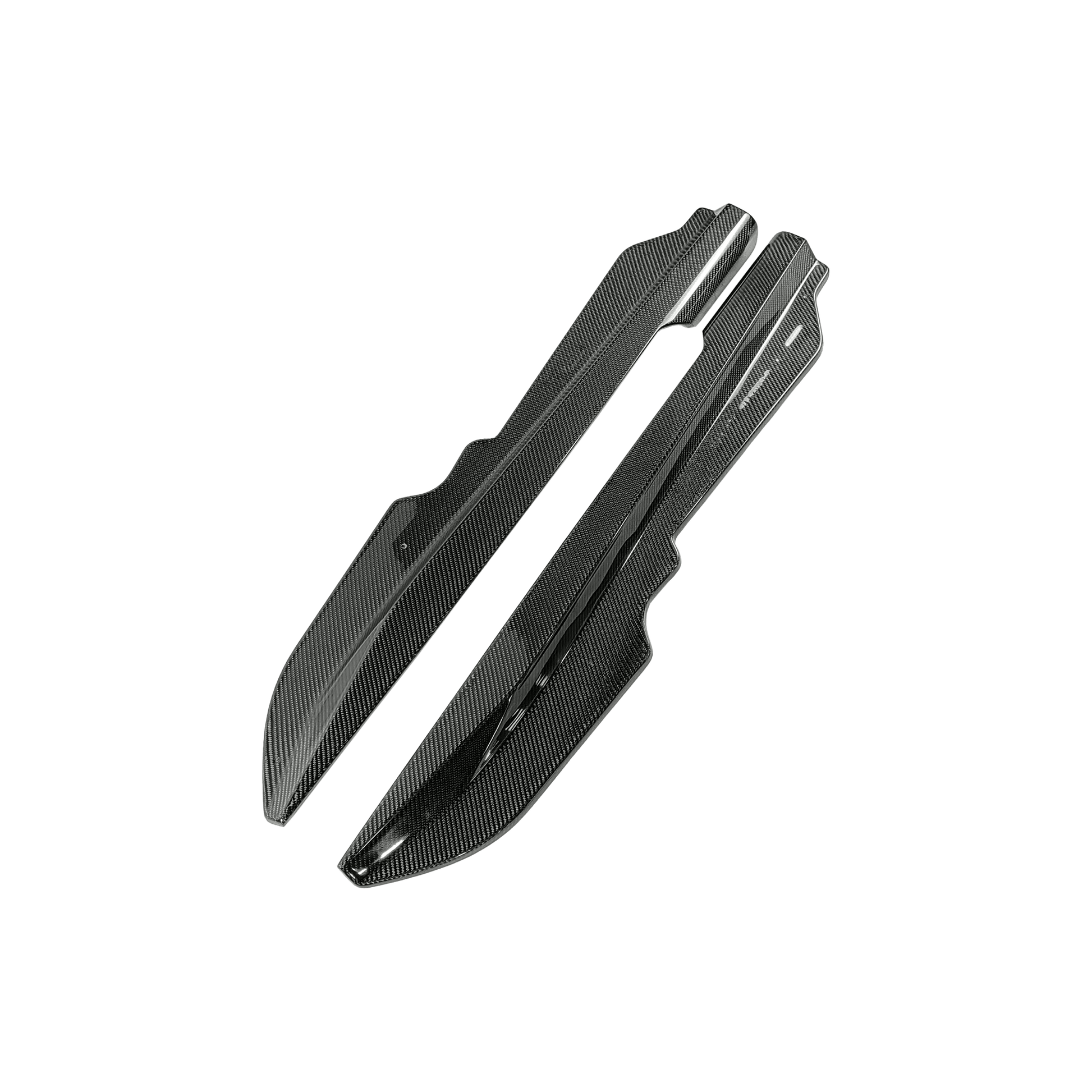 Chevrolet Corvette C8 Side Skirts Add On Spat 2020-2024 Kazento Carbon Parts Carbon Fiber CORVETTEC8-SS-ADD-KZ-CF