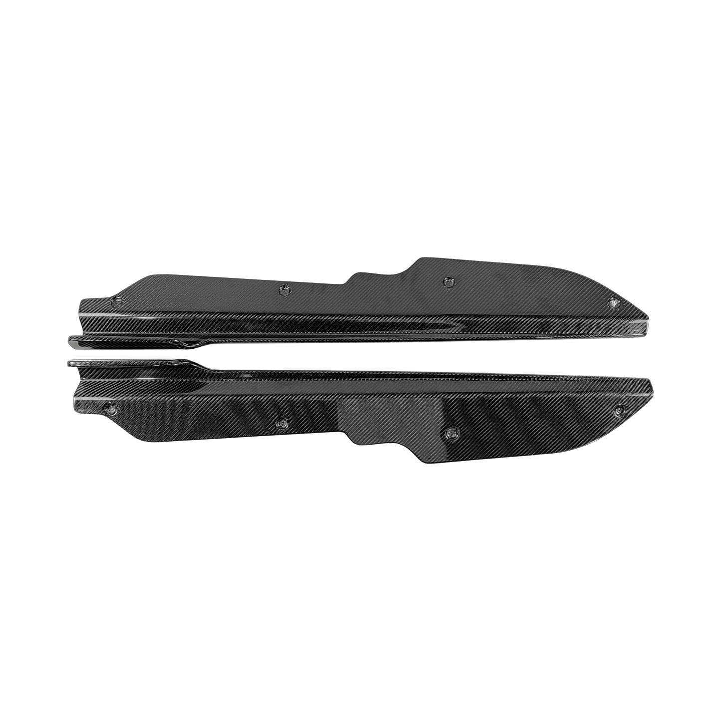 Chevrolet Corvette C8 Side Skirts Add On Spat 2020-2024 Kazento Carbon Parts Carbon Fiber CORVETTEC8-SS-ADD-KZ-CF