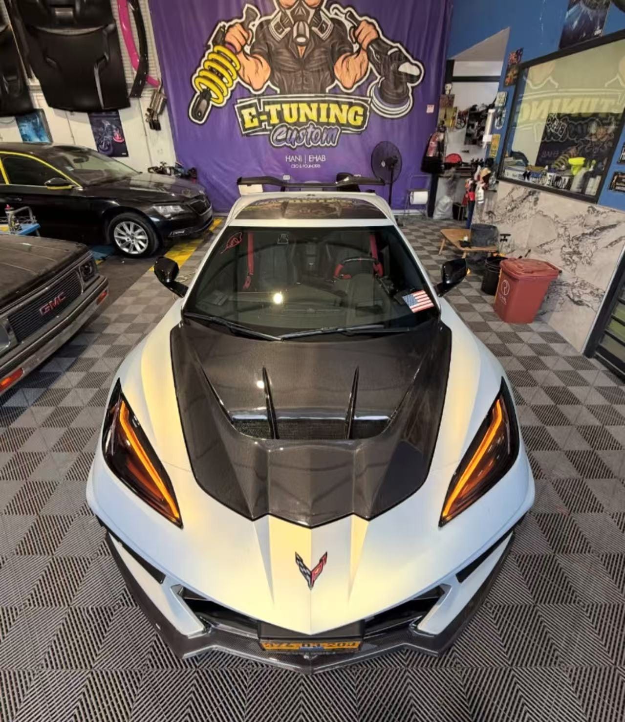 Chevrolet Corvette C8 ZR1 Style Vented Hood Bonnet 2020-2024