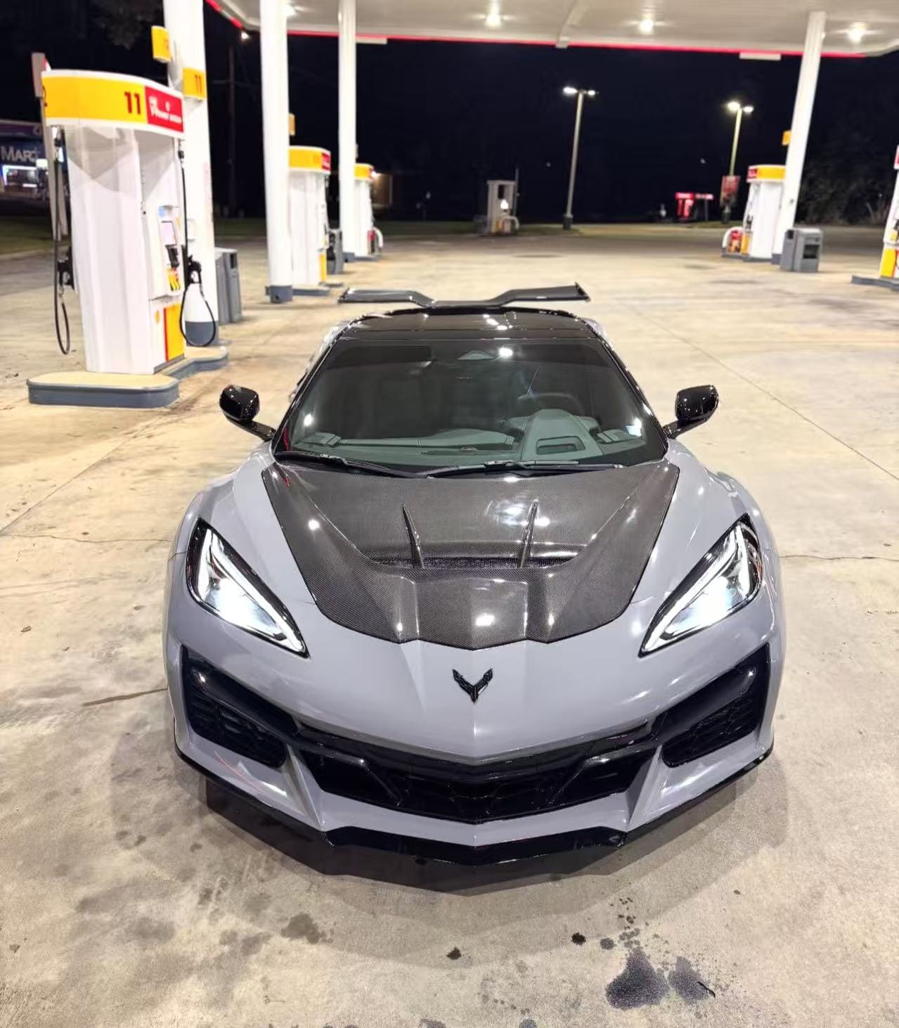 Chevrolet Corvette C8 ZR1 Style Vented Hood Bonnet 2020-2024