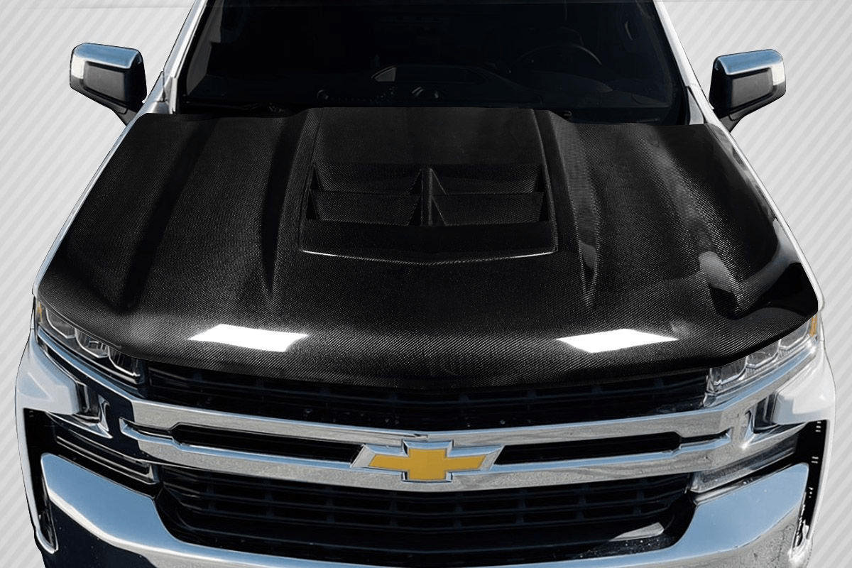 Chevrolet Silverado 1500 ZL1 Style Look Vented Hood Bonnet 2019-2023