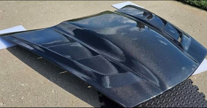 Chevry Corvette C6 H-Design Vented Hood Bonnet 2005-2013