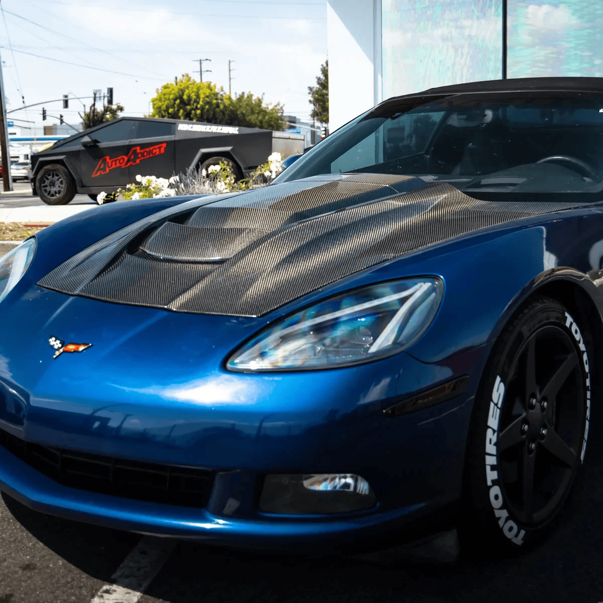 Chevry Corvette C6 ZR1-Style Vented Hood Bonnet 2005-2013
