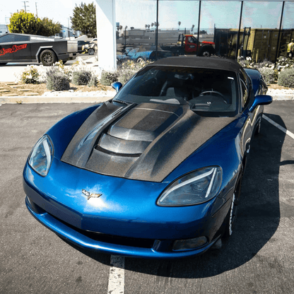 Chevry Corvette C6 ZR1-Style Vented Hood Bonnet 2005-2013