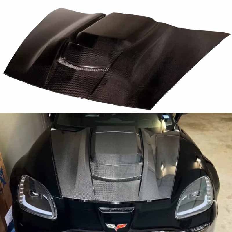 Chevry Corvette C6 ZR1-Style Vented Hood Bonnet 2005-2013