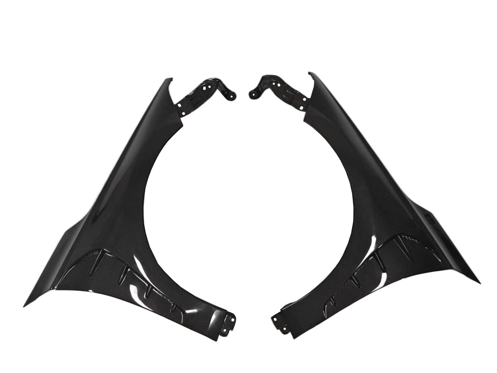 Civic 11th 2022 2023 FL1 FE1 Sedan Hatchback Carbon Vented Fender Replacement Kazento Carbon Parts 车身侧板 Carbon Fiber FL1-FF-V1-CF