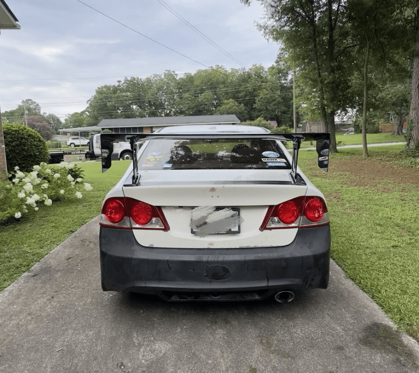 Civic FD2 J1 Type Rear GT Spoiler 140cm/150cm Length Kazento Carbon Parts 车身侧板