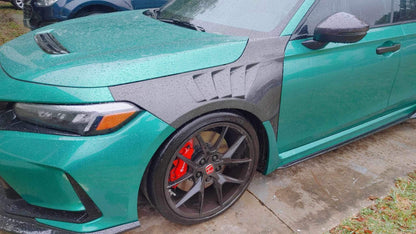 Civic Type-R FL5 Cooling Vented Front Fenders Kazento Carbon Parts 车身侧板