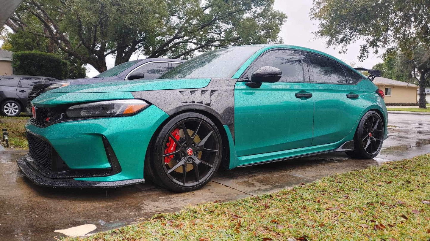 Civic Type-R FL5 Cooling Vented Front Fenders Kazento Carbon Parts 车身侧板