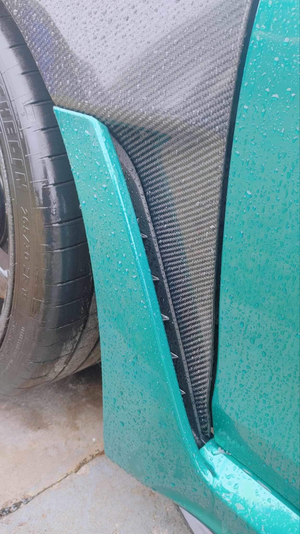 Civic Type-R FL5 Cooling Vented Front Fenders Kazento Carbon Parts 车身侧板