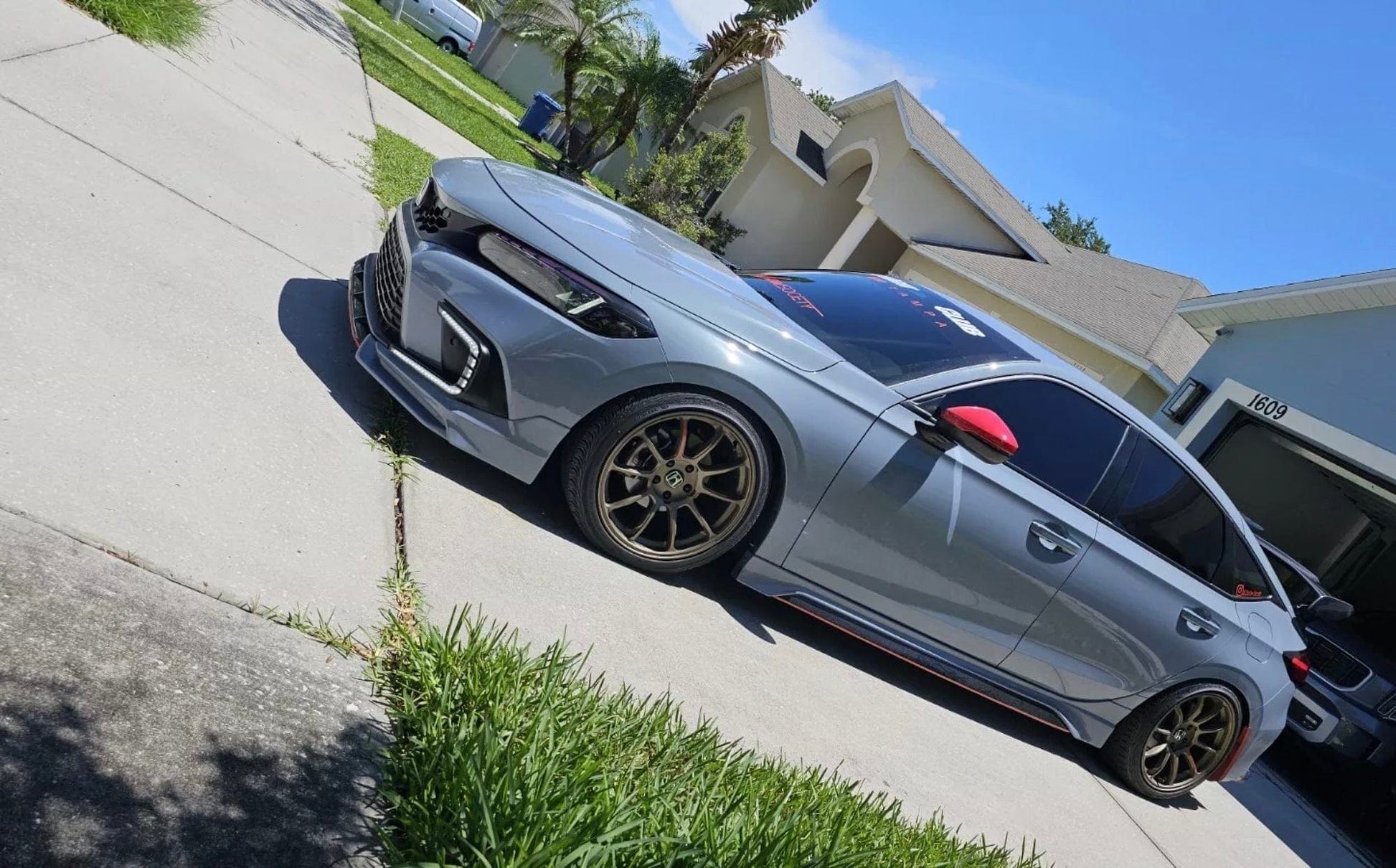 Civic Type-R FL5 MOD Style GT spoiler (Fits FL5 OE spoiler leg) 2022+