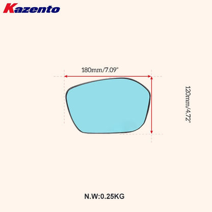 Civic Type-R FL5 SP Style Hydrophilic Blue Rear View Mirror Lences (With Blind-spot Detection)