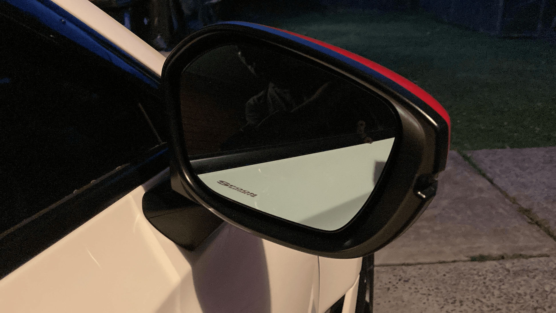 Civic Type-R FL5 SP Style Hydrophilic Blue Rear View Mirror Lences (With Blind-spot Detection)