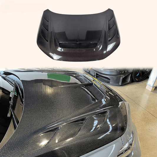 Civic Type-R FL5 TM Type Vented Cooling Hood Bonnet Kazento Carbon Parts Bonnets/Hoods