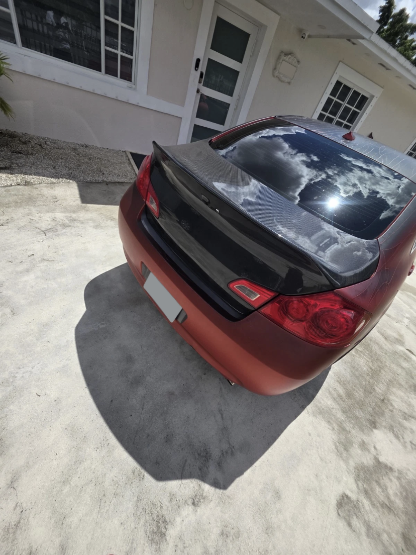 Infiniti G25/G35/G37/Q40 Sedan Ducktail Rear Trunk Boot Lid 2008-2013 (With Camera Hole)