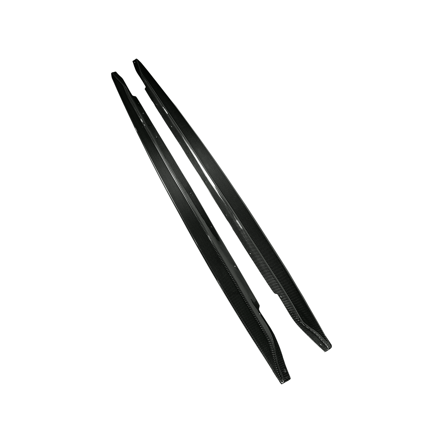 Dry Carbon R44 Style Side Skirts Extensions Pair For BMW M3 G80 20-24  Kazento Carbon Parts 车身侧板 Dry Carbon Fiber M3G80-SSX-R44-DCF
