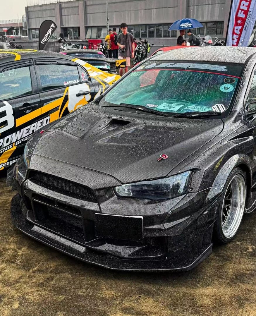 EVOLUTION X 10 Sedan Varis VER.2 Style Vented Hood Bonnet 2007-2016