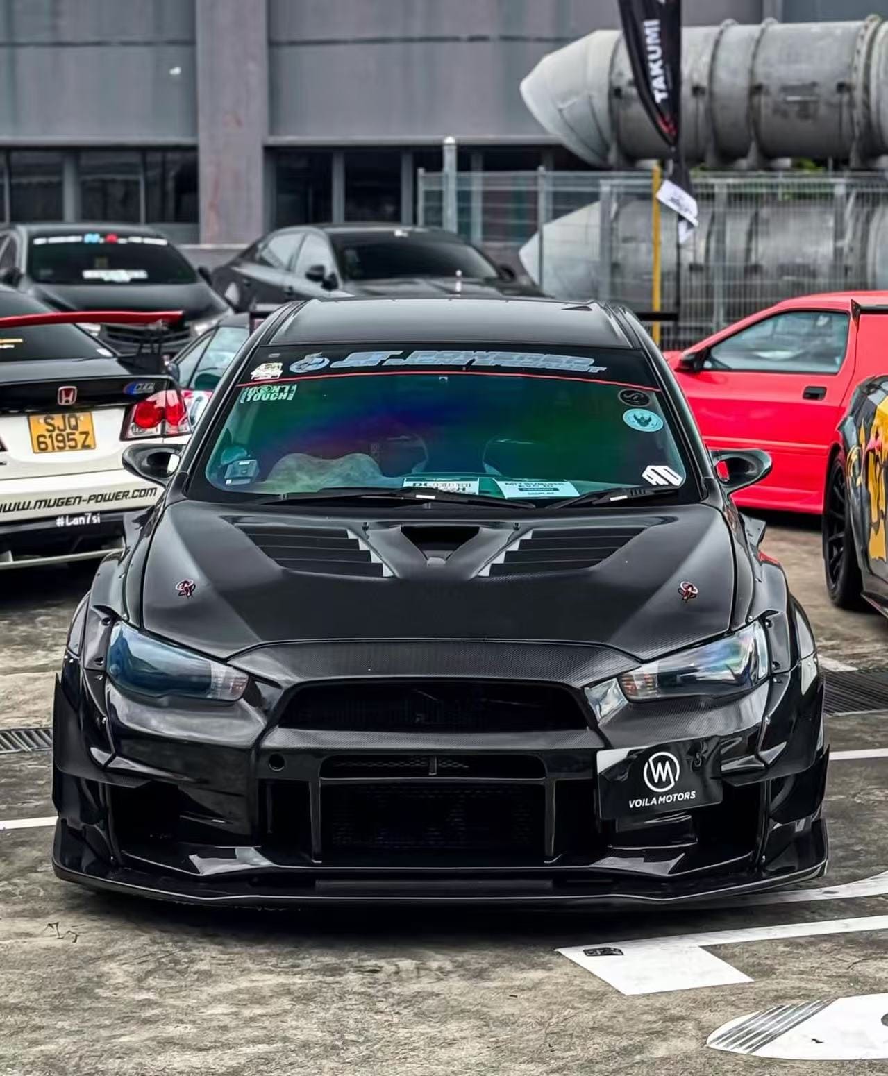 EVOLUTION X 10 Sedan Varis VER.2 Style Vented Hood Bonnet 2007-2016