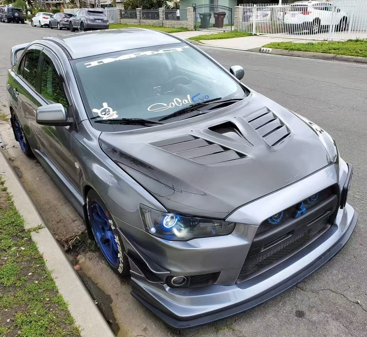 EVOLUTION X 10 Sedan Varis VER.2 Style Vented Hood Bonnet 2007-2016