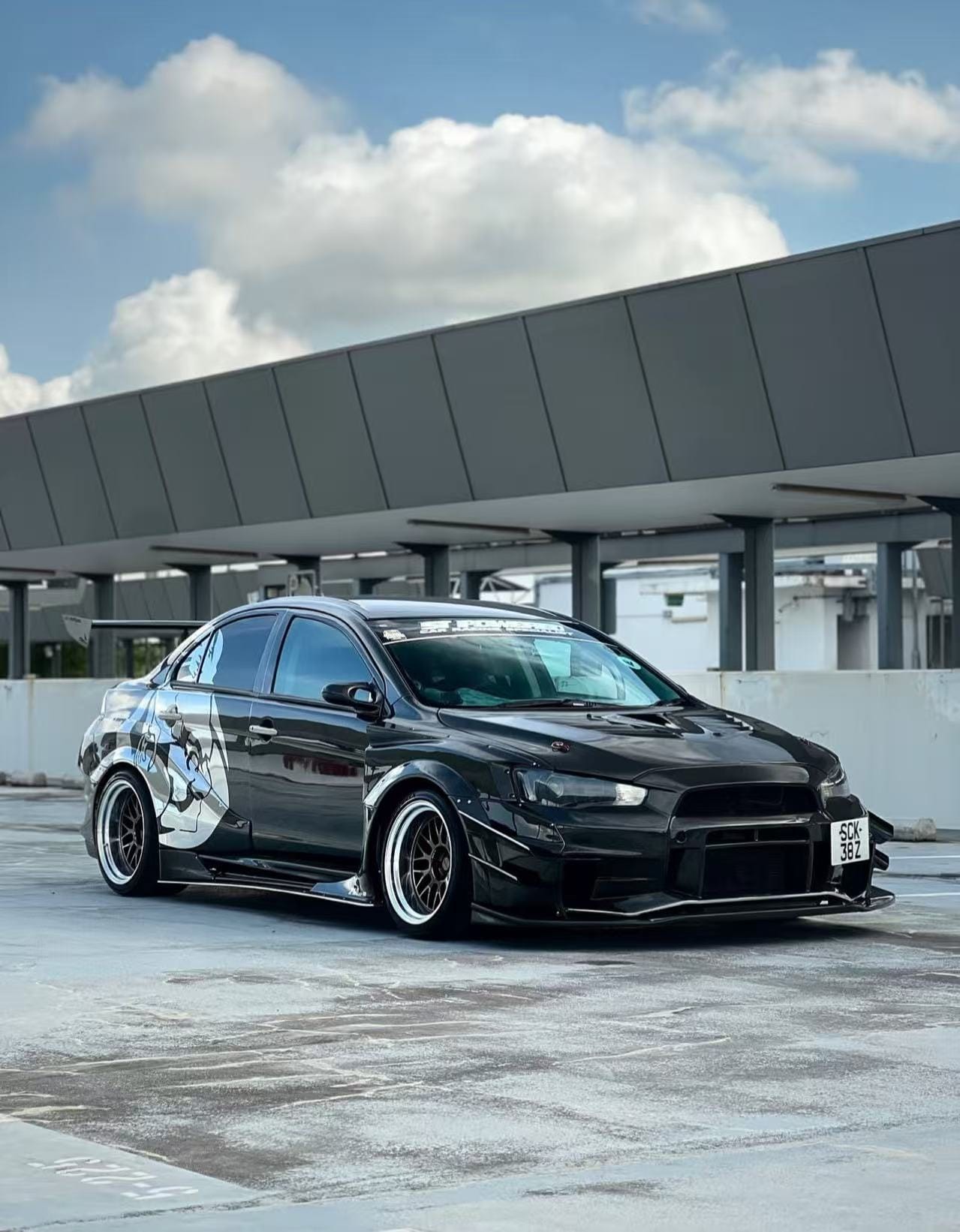 EVOLUTION X 10 Sedan Varis VER.2 Style Vented Hood Bonnet 2007-2016