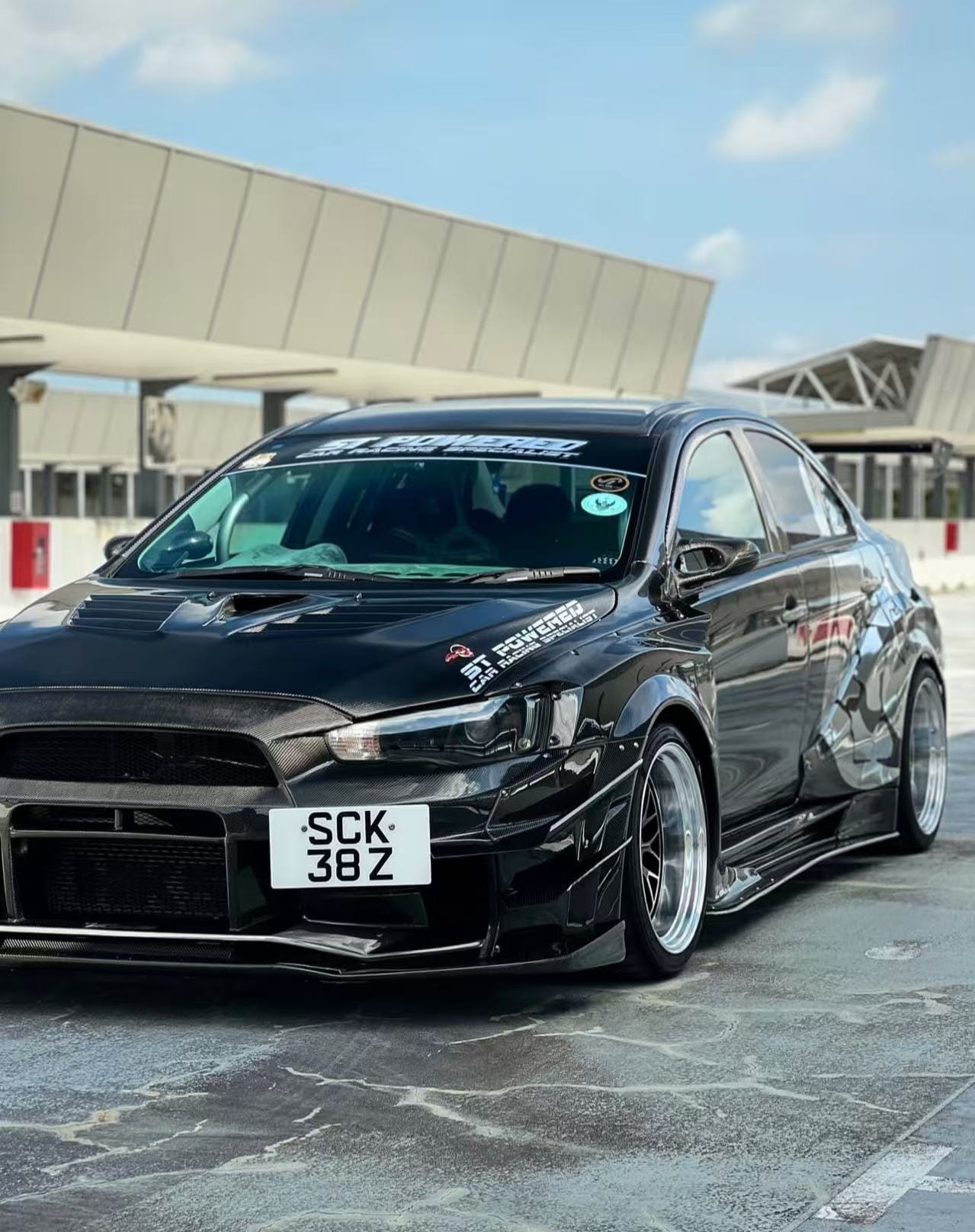 EVOLUTION X 10 Sedan Varis VER.2 Style Vented Hood Bonnet 2007-2016