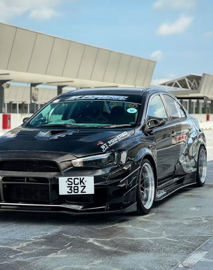 EVOLUTION X 10 Sedan Varis VER.2 Style Vented Hood Bonnet 2007-2016