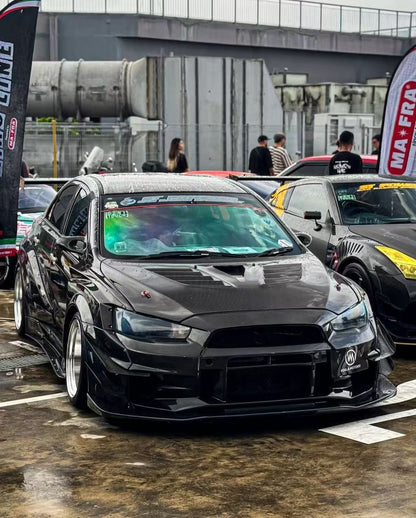 EVOLUTION X 10 Sedan Varis VER.2 Style Vented Hood Bonnet 2007-2016