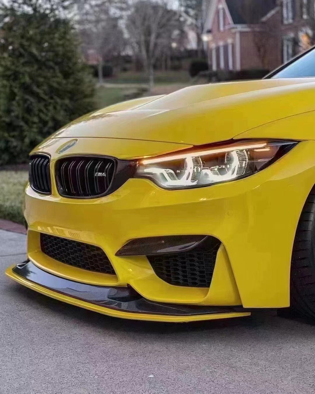 F80 M3 & F82/F83 M4 Front Bumper Lip Splitters 2pcs 2015-2020