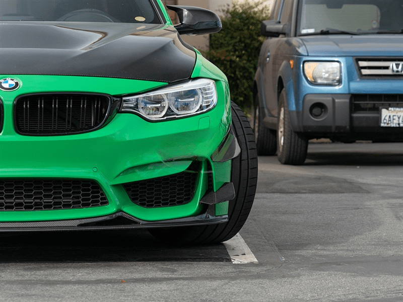 F80 M3 & F82/F83 M4 GT4 Style Dry Carbon Front Bumper Canard 2015-2020