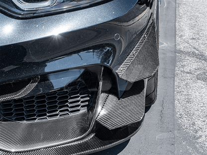 F80 M3 & F82/F83 M4 GT4 Style Dry Carbon Front Bumper Canard 2015-2020
