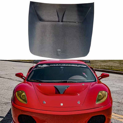 Ferrari F430 GT3 Style Vented Hood Bonnet 2004-2009