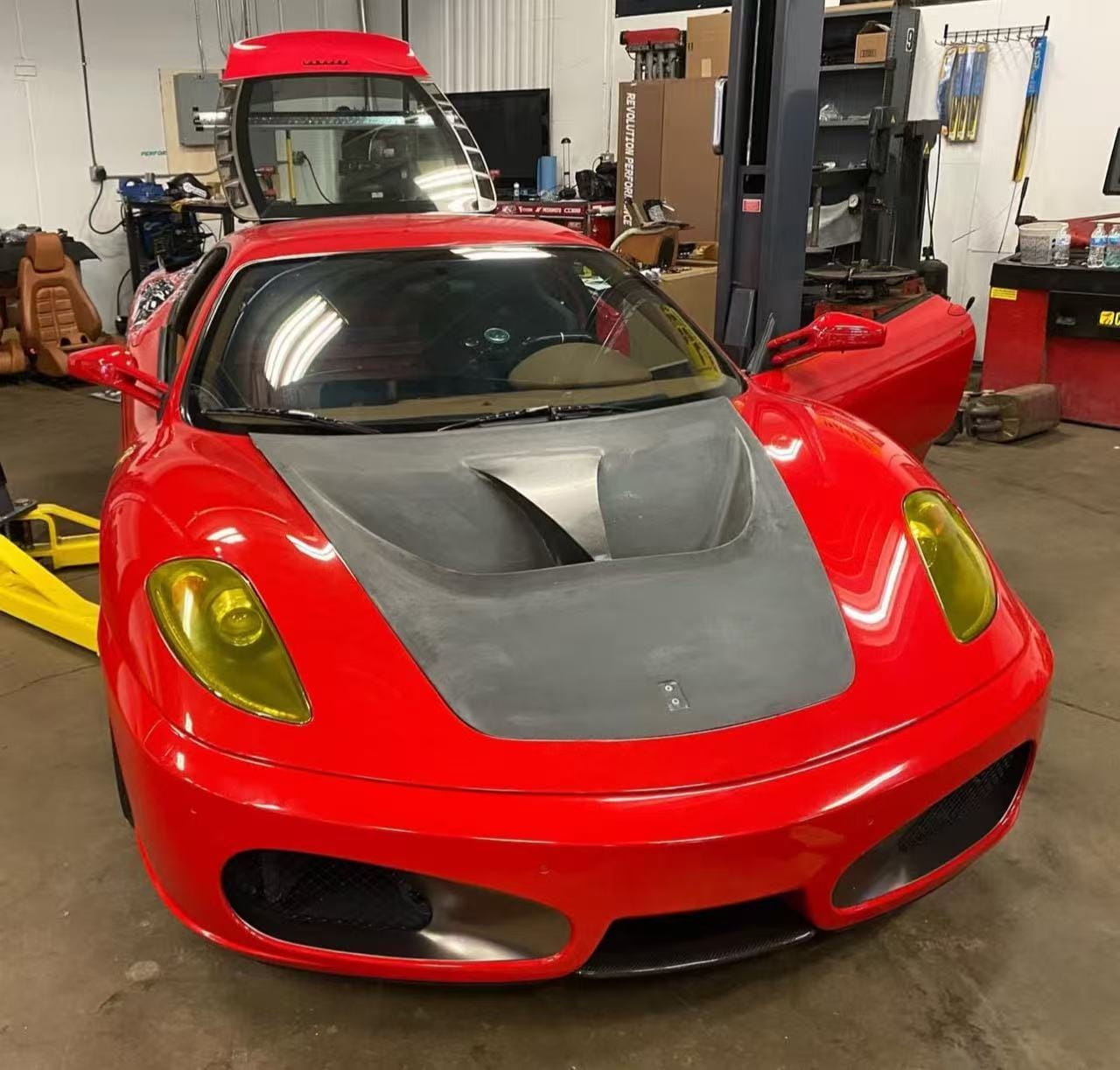 Ferrari F430 GT3 Style Vented Hood Bonnet 2004-2009