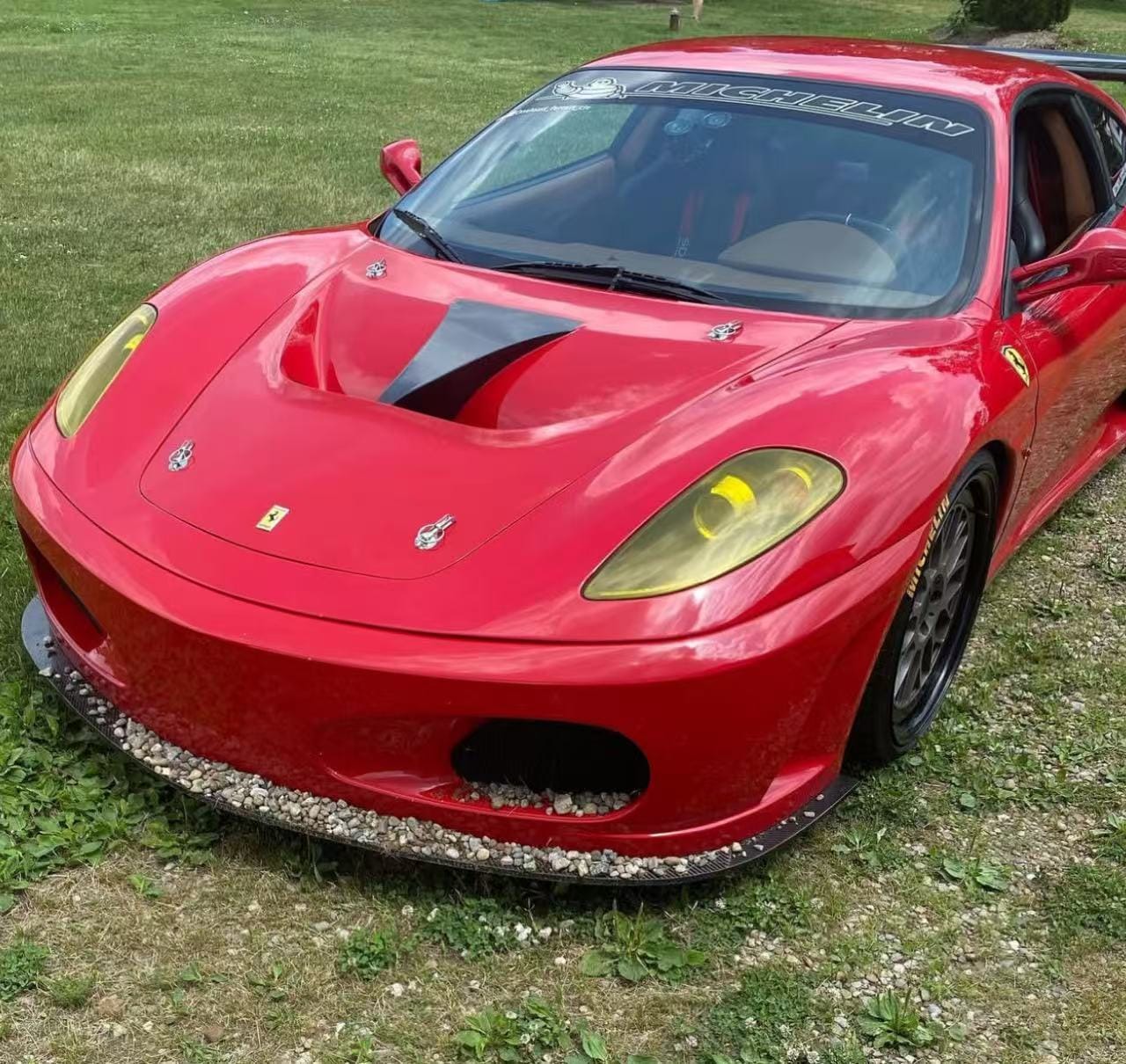 Ferrari F430 GT3 Style Vented Hood Bonnet 2004-2009