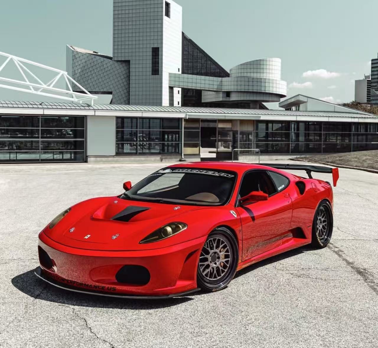 Ferrari F430 GT3 Style Vented Hood Bonnet 2004-2009