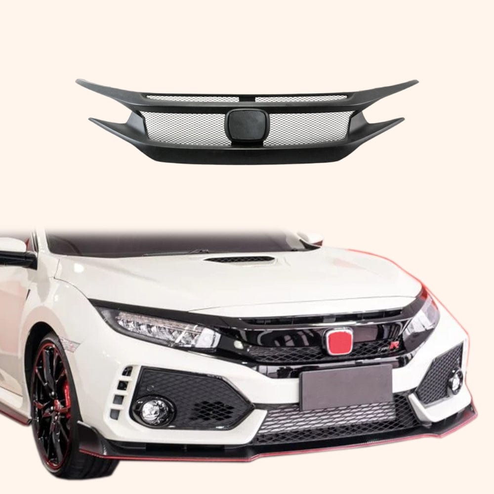 FK7 convert to FK8 Front Grill Fiber Glass (Unpaint) Kazento Carbon Parts Fiber Glass (Unpaint) FK7-FG-FK8#W-FRP