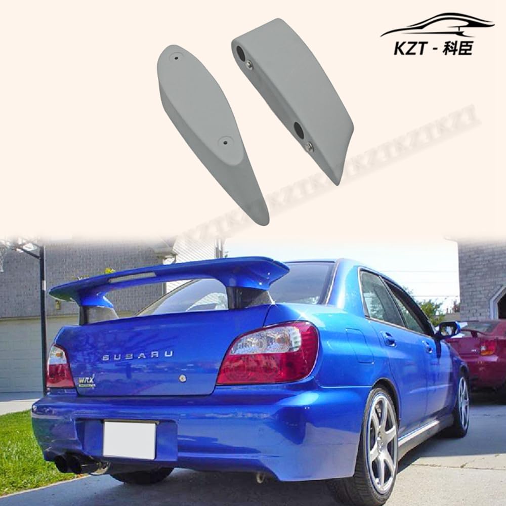 for 01-05 JDM Subaru Impreza WRX Sti OEM Rear Spoiler Wing Extension Fiber Glass Car Vehicle Body Parts Kits Kazento Carbon Parts 车身侧板 GDB-RS-EXTEN-STI-FRP