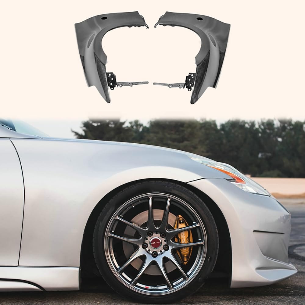 For 09 Onwards For Nissan 370Z Z34 Oem Style Front Fender Carbon Fiber