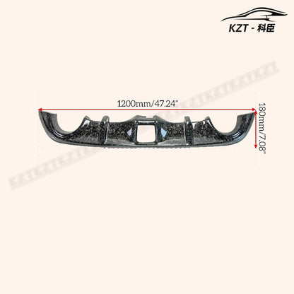 For 09 Onwards For Nissan 370Z Z34 Rear Bumper Diffuser Carbon Fiber Forged Looks