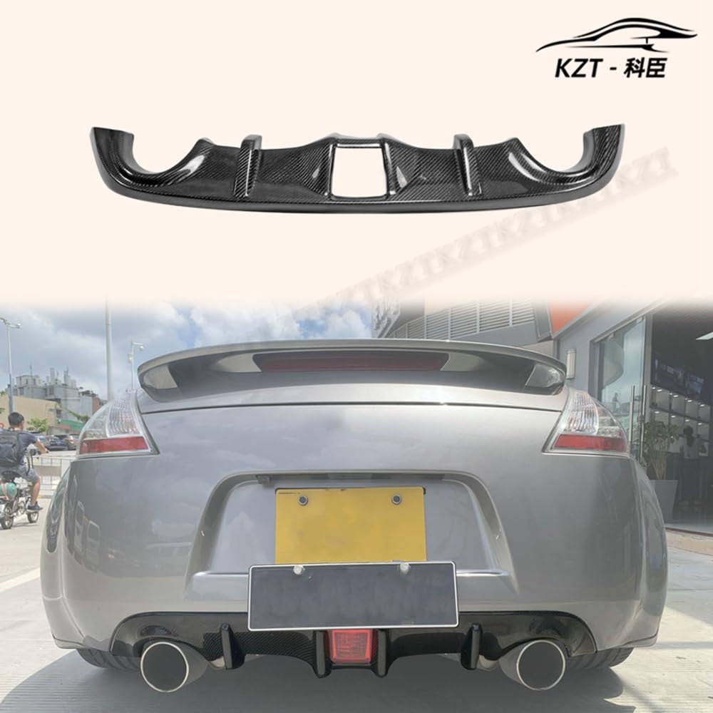 For 09 Onwards For Nissan 370Z Z34 Rear Bumper Diffuser Carbon Fiber